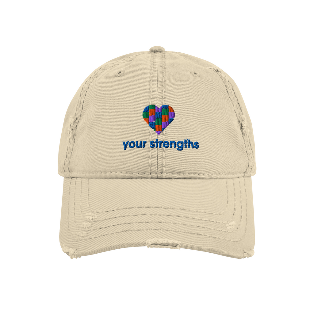 Love Your Strengths - Distressed Dad Hat